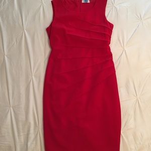 Calvin Klein red dress size 4